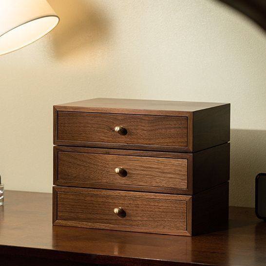 化妆品收纳盒桌面级感抽屉木质防尘口红护肤品梳妆台书桌收纳盒,收纳整理,首饰盒,淘宝优惠券,粉丝福利购,淘宝优惠卷