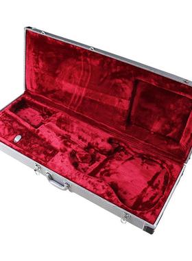 ST银灰色电吉他盒 TL银灰色电吉他盒 银灰色电贝司盒带绒内里