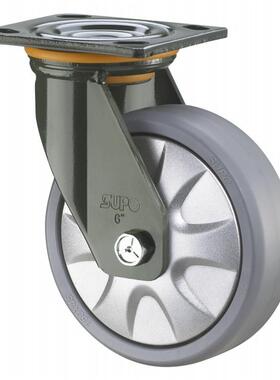 SUPO/向荣动力8寸承重型带双刹车灰色PP万向脚轮J07S-01D-200-112