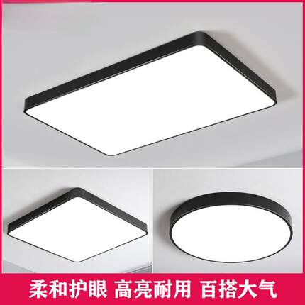 2024新款 led客厅灯长方形大灯简约现代大气吸顶卧室灯阳台灯具