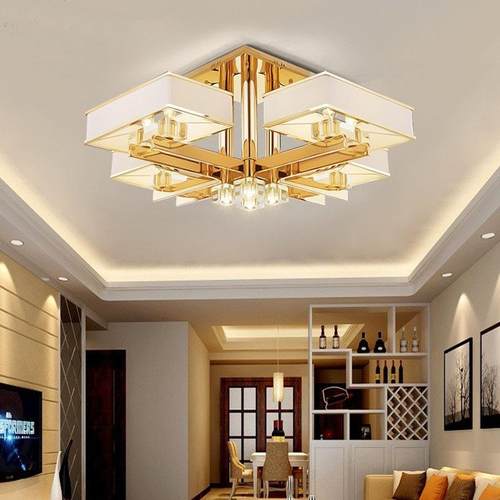 客厅吊灯现代简约金色奢华欧式网红北欧轻奢简欧大气餐厅led卧室