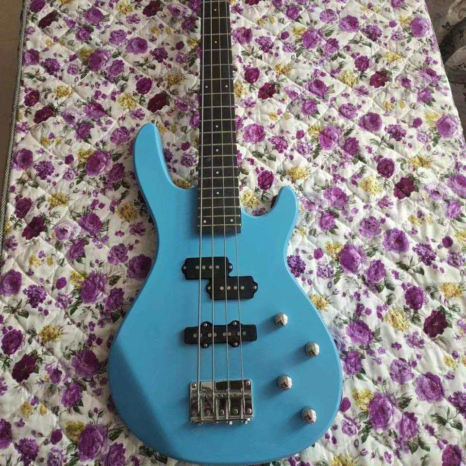 依班娜四弦电贝司科技木指板白品丝24品初学者电贝司跨境出口贝斯