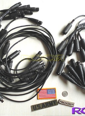 美国 USA 原厂 军规 10Pin 10针 对F讲机接头线 PRC 148【加长线