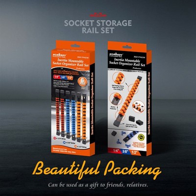 2020 6Pcs ABS Socket Wrenchs HolDder Adjustable Finisher 1/4