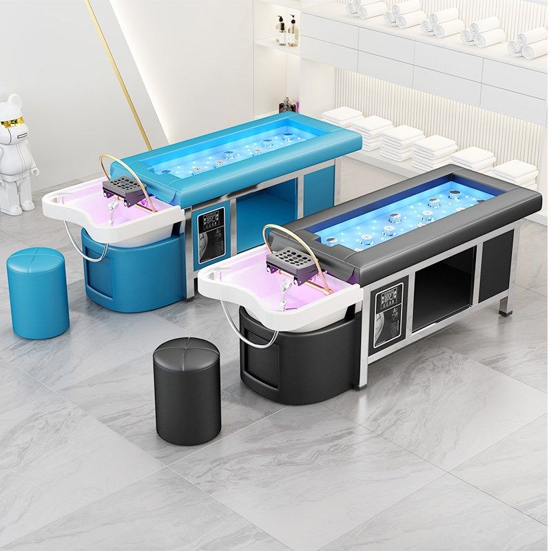 艾灸床熏蒸全身h美发美容院专用无烟理疗头疗洗头床泰式按摩水循