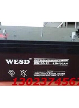 无敌WESD蓄电池WD100-12/12V100AH直F流屏UPS/EPS应急电源12V80AH