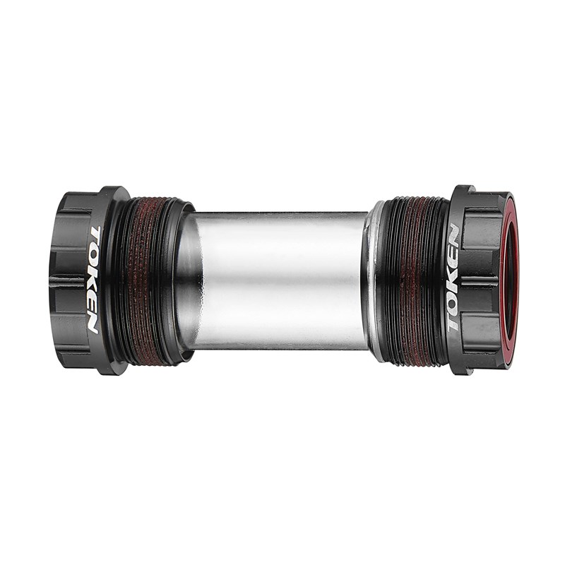 台湾TOKEN 拓肯 TK888超轻铝合金BSA螺纹中轴螺纹陶U瓷中轴BSA中