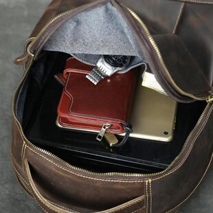 Leather Men Backpack Johnature New Hoprse 2020 Vintage Crazy