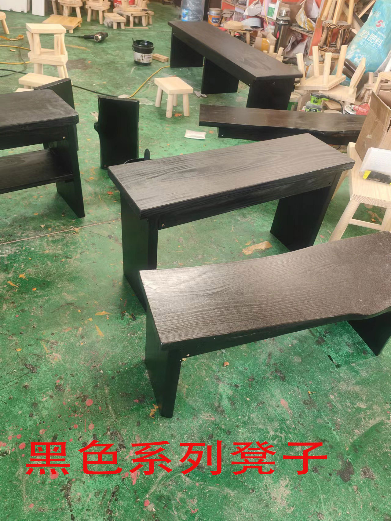 实木带垫加宽换鞋长条凳
