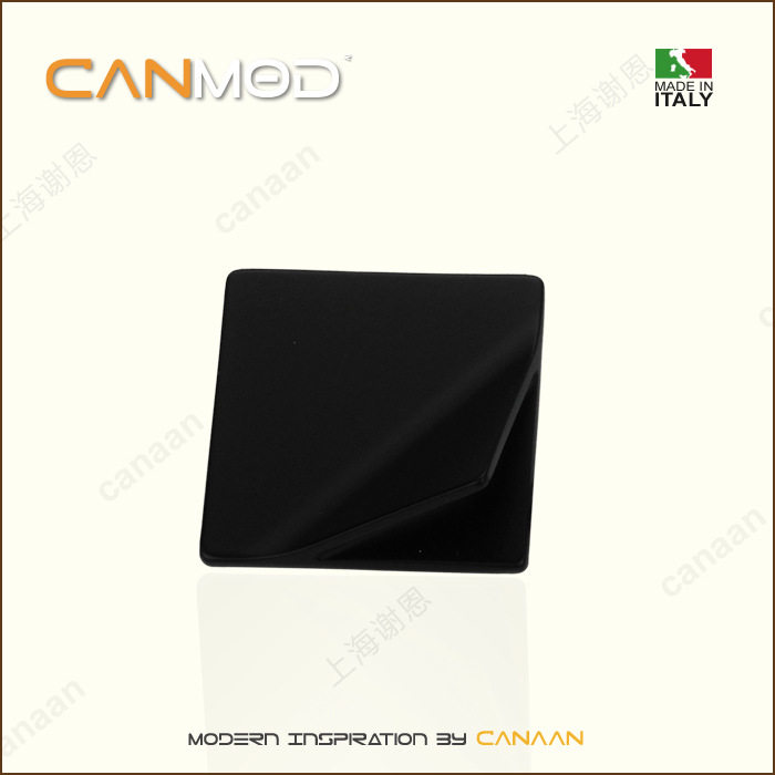 Canmod迦南原装意大利进口 哑黑色现代简约抽屉拉手82278型号