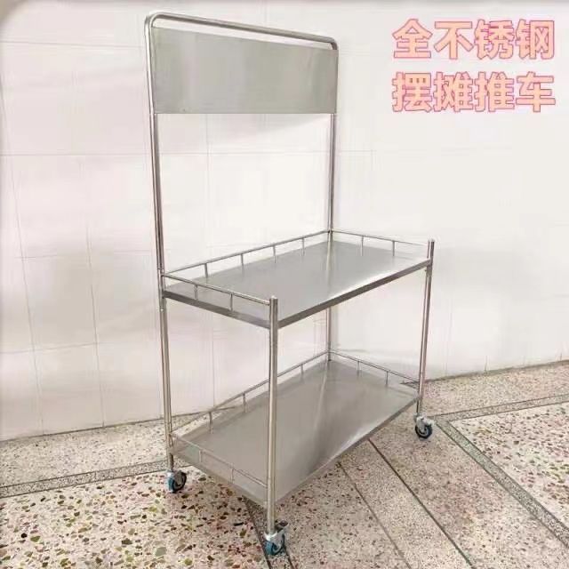 加厚不锈钢移动促销小吃车
