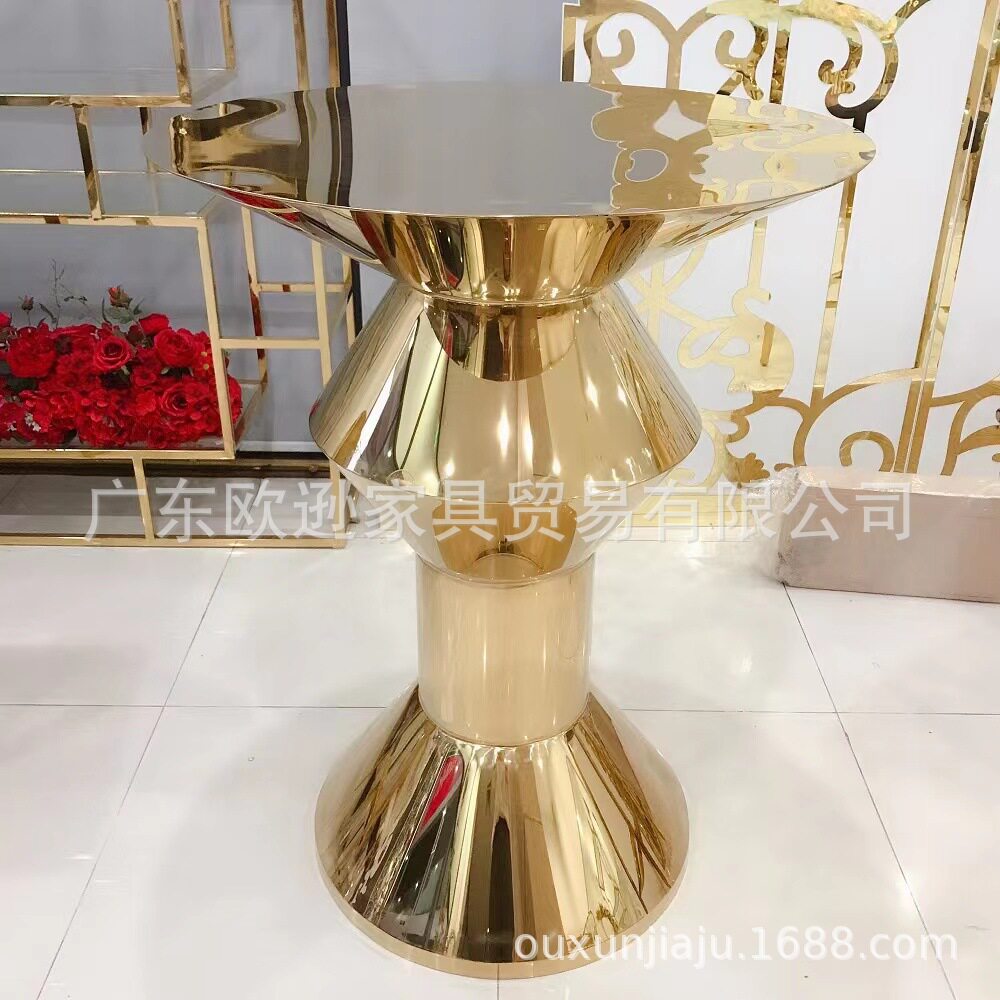 不锈钢钛金吧桌酒店婚庆宴会