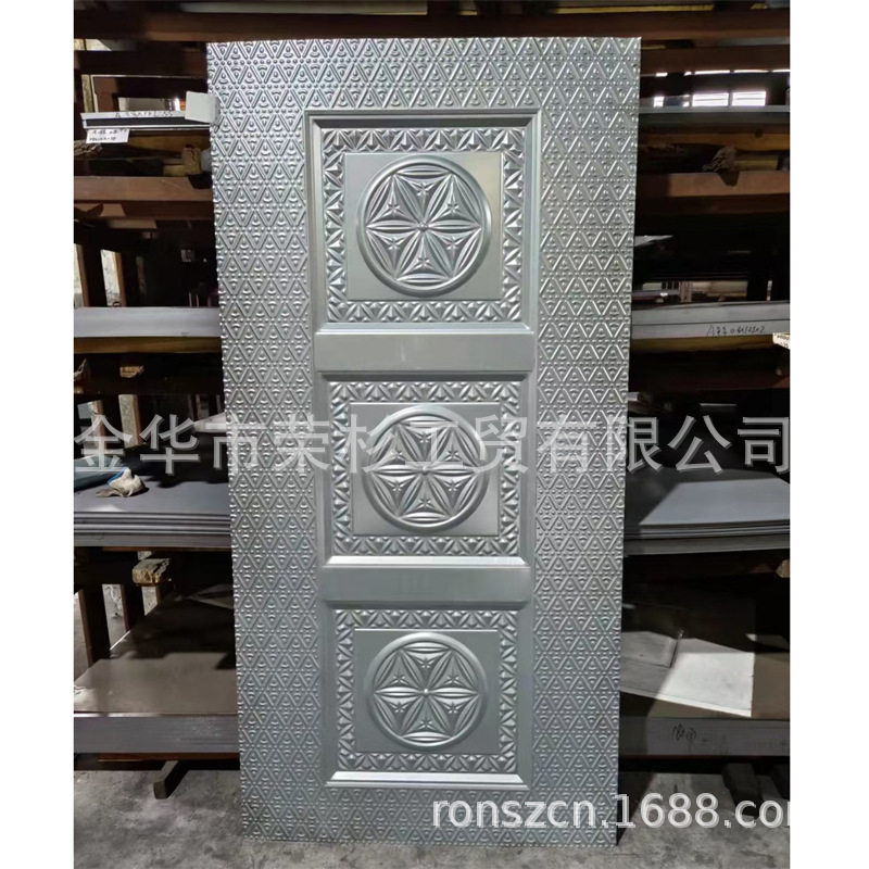 压花门板厂家直发防盗门门面加工不锈钢门板材质可选铁皮压花