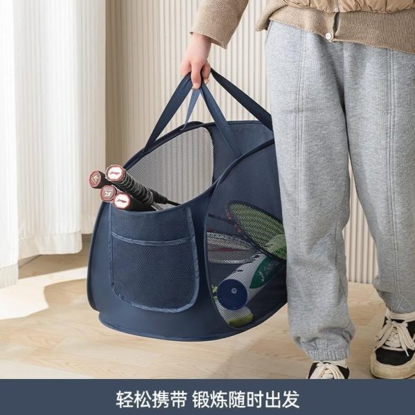 羽毛球球拍装备包折叠便收纳包携网格透气运动训练单肩包可加log