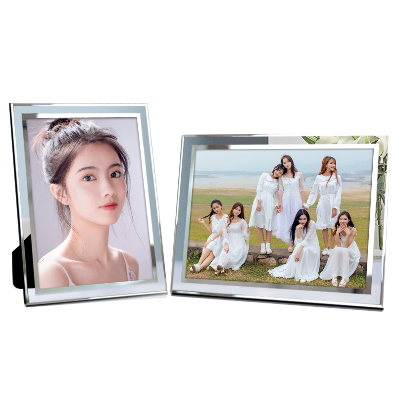 玻璃相框摆台创意5寸7寸6寸8水晶相册洗照N片做成定制桌面摆件画