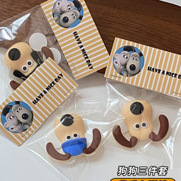 掌冰箱贴红桶麦垃圾桶书头桶小狗磁吸小狗水杯贴3D立体狗门贴贴纸
