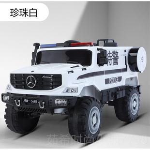 奔馳兒電動汽車輪遙控四警車可坐人大小孩寶g寶玩具車童四驅 新款
