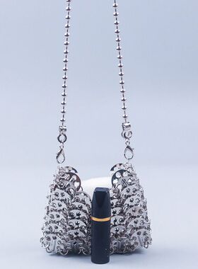 新款 金属亮片大容量手机斜挎链条包diy手工包女士时尚潮流款包包