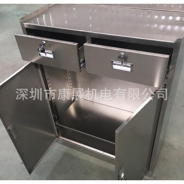 生物制药厂304不锈钢工具柜带抽屉推拉门对开门304不锈钢模具柜