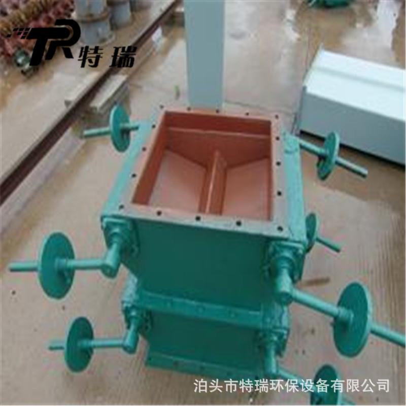 单层手动重锤卸灰阀DN300圆口加高型重锤翻板阀重力重锤式翻板阀