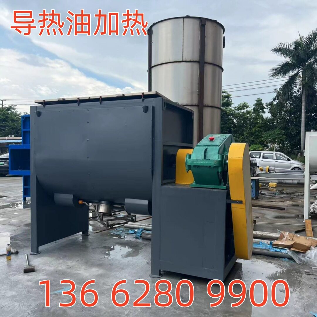 导热油加热卧式3吨水果筐炒料机
