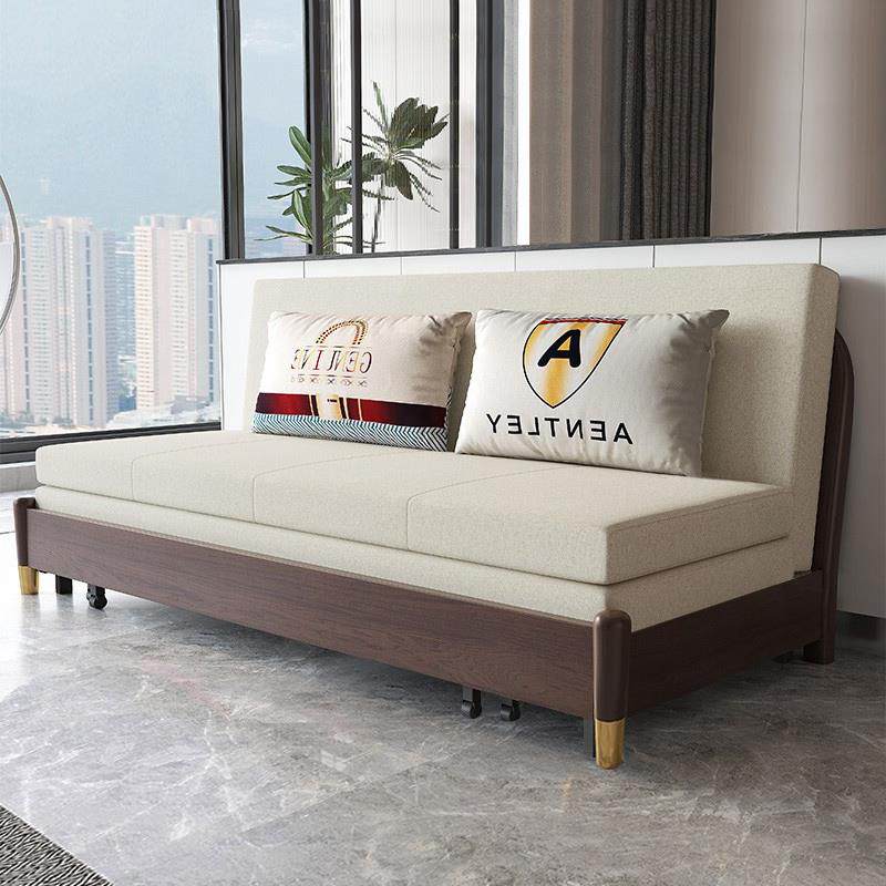 可折叠实木沙发床两用小户型网红款客厅多功能单人沙发床2025新款