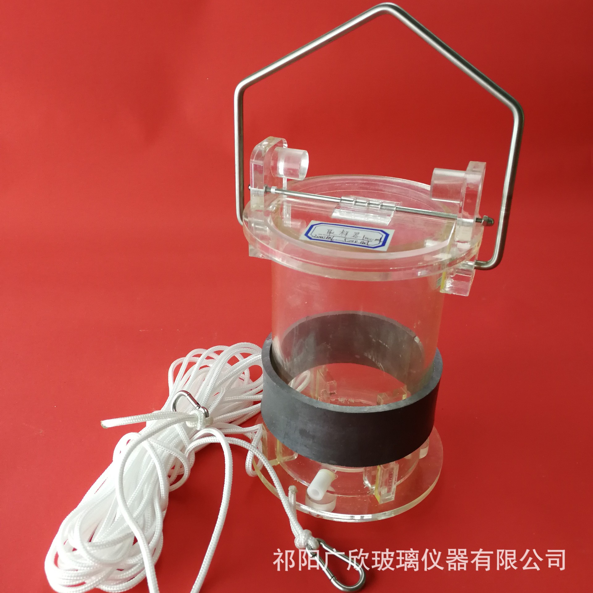 有机玻璃取样器 500/1000/2500/5000ml采样管透明高透带盖大容量