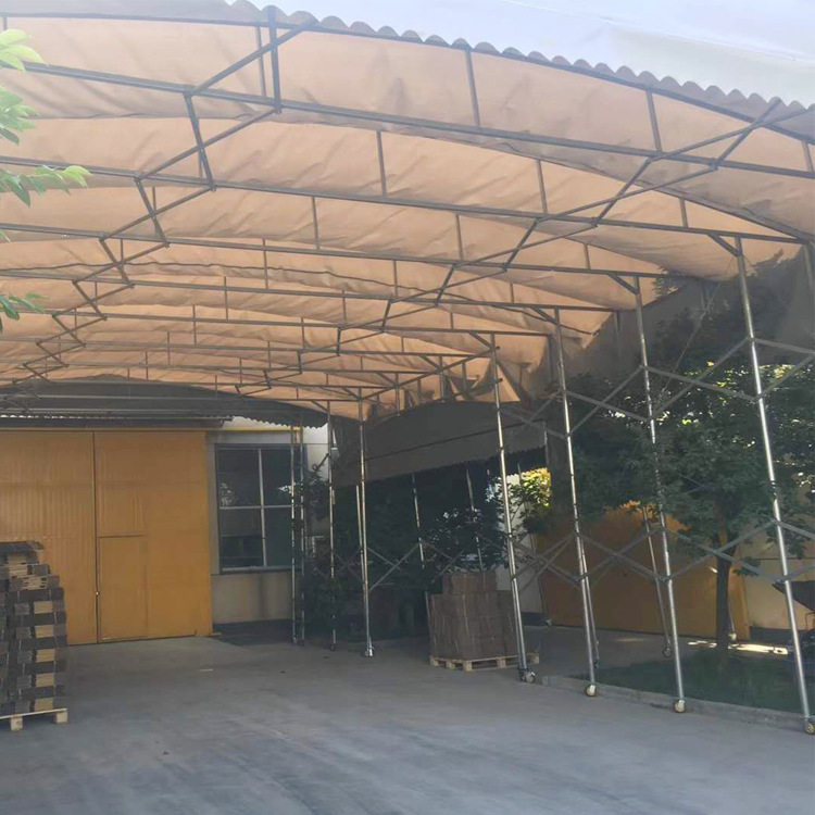 工程施工防冻保温被 伸缩式户外防雨棚 预制件蒸汽养护棚