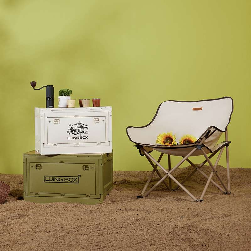 Luingbox露营盒子户外折叠椅子便携式超轻凳子钓鱼椅靠背坐椅野营