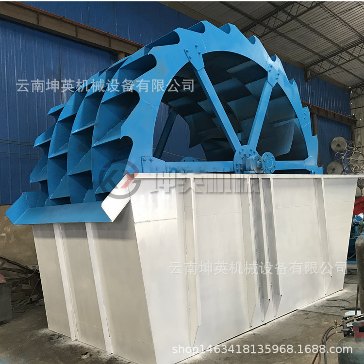 搅拌站混凝土砂石分离清洗设备 双排轮斗式洗砂机 震动筛粉机