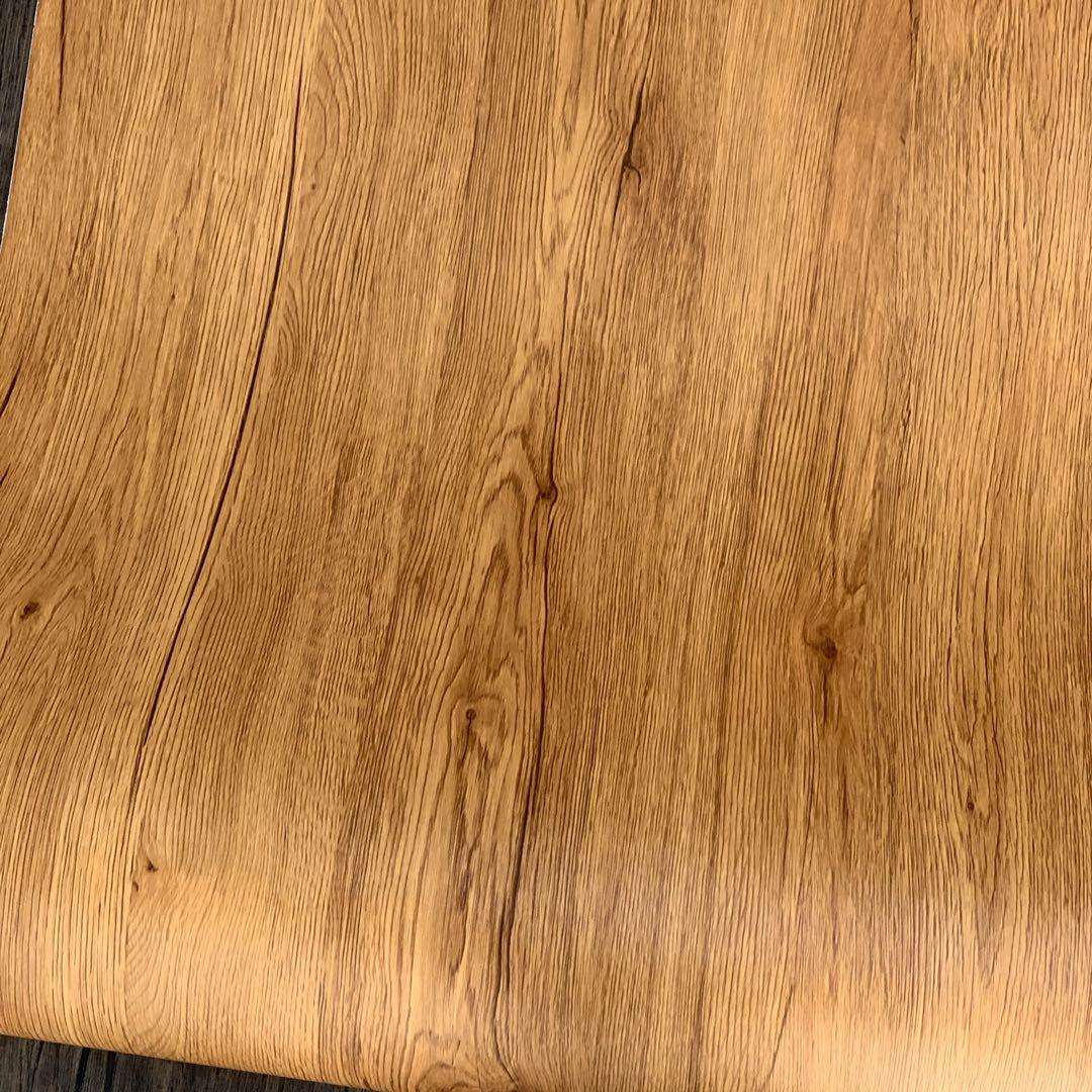 特厚导气槽原木纹自粘波音软片家装自贴壁纸墙纸展柜展会贴膜