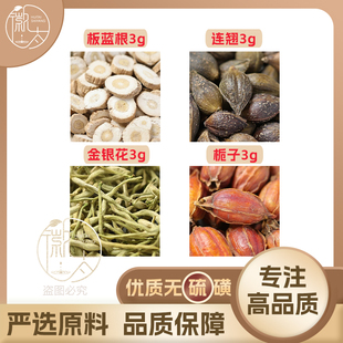 板蓝根连翘金银花栀子各3g克养生茶代用茶无硫原料泡茶免煮可定制