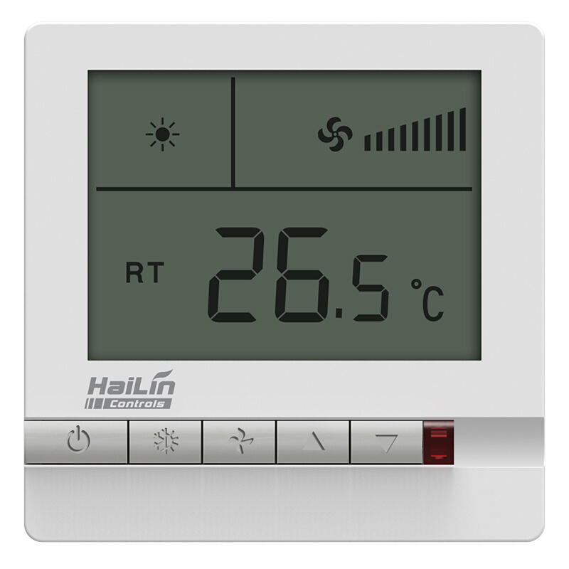 海林中央空调控制面板温控器风机盘管大液晶开关面板两管制无遥控