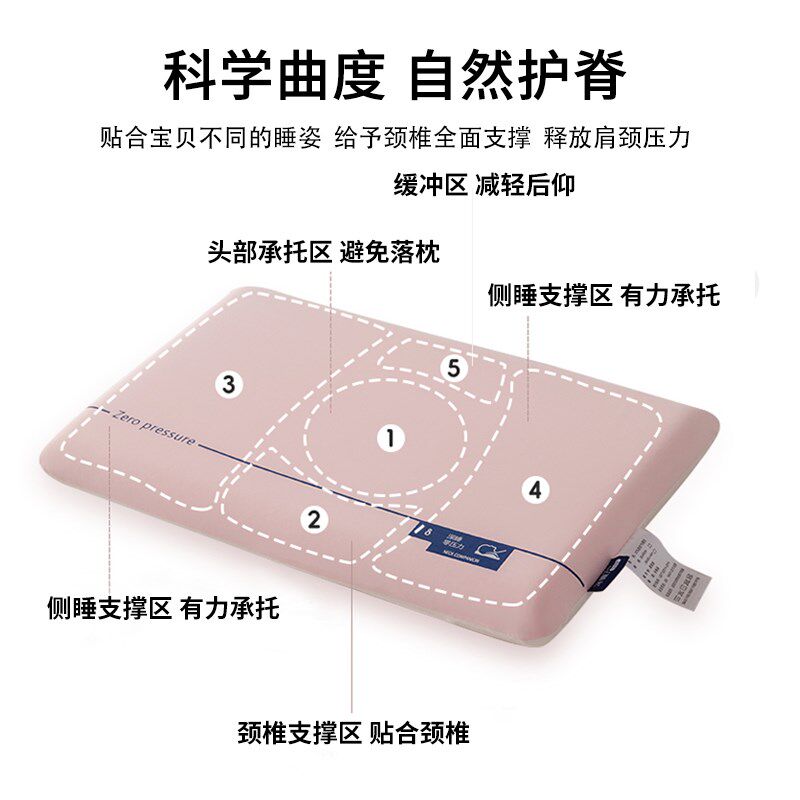 深睡儿童记忆枕头护颈椎助睡眠记忆棉枕头枕芯单人一只装学生宿舍