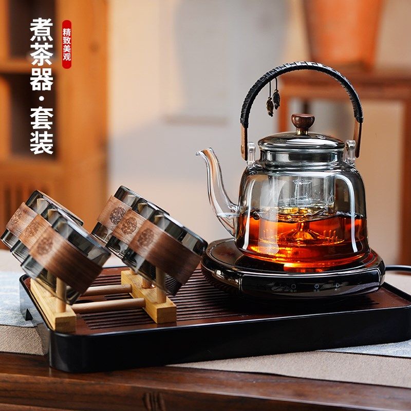 精选全度新款煮茶壶电陶炉专用耐高温玻璃煮茶器蒸煮茶壶泡茶烧水