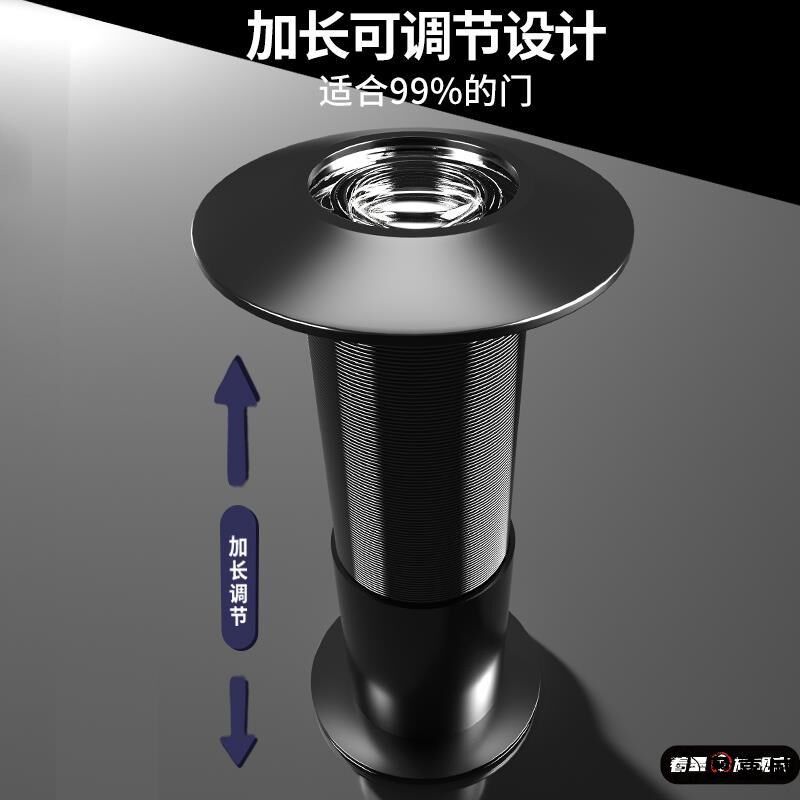 猫眼通用防盗门黑门镜摄像头堵孔高清通用家用门洞普通防撬入户门