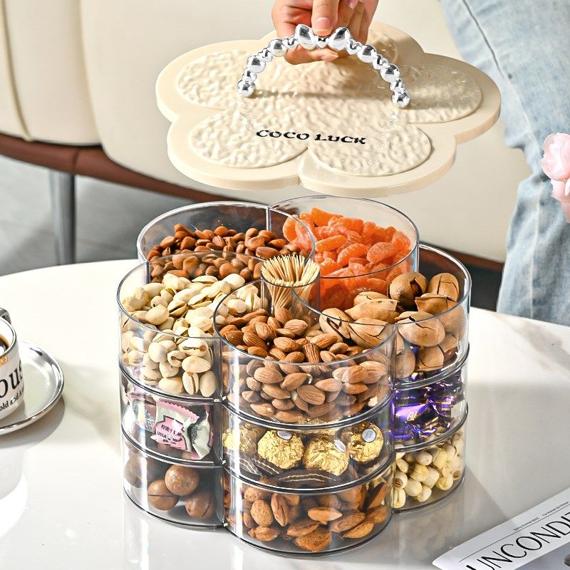 精选果盘家用客厅茶几干果盘2024新款糖果盒零食摆放盘分格密封收,餐饮具,果盆/果盘/果篮,淘宝优惠券,粉丝福利购,淘宝优惠卷