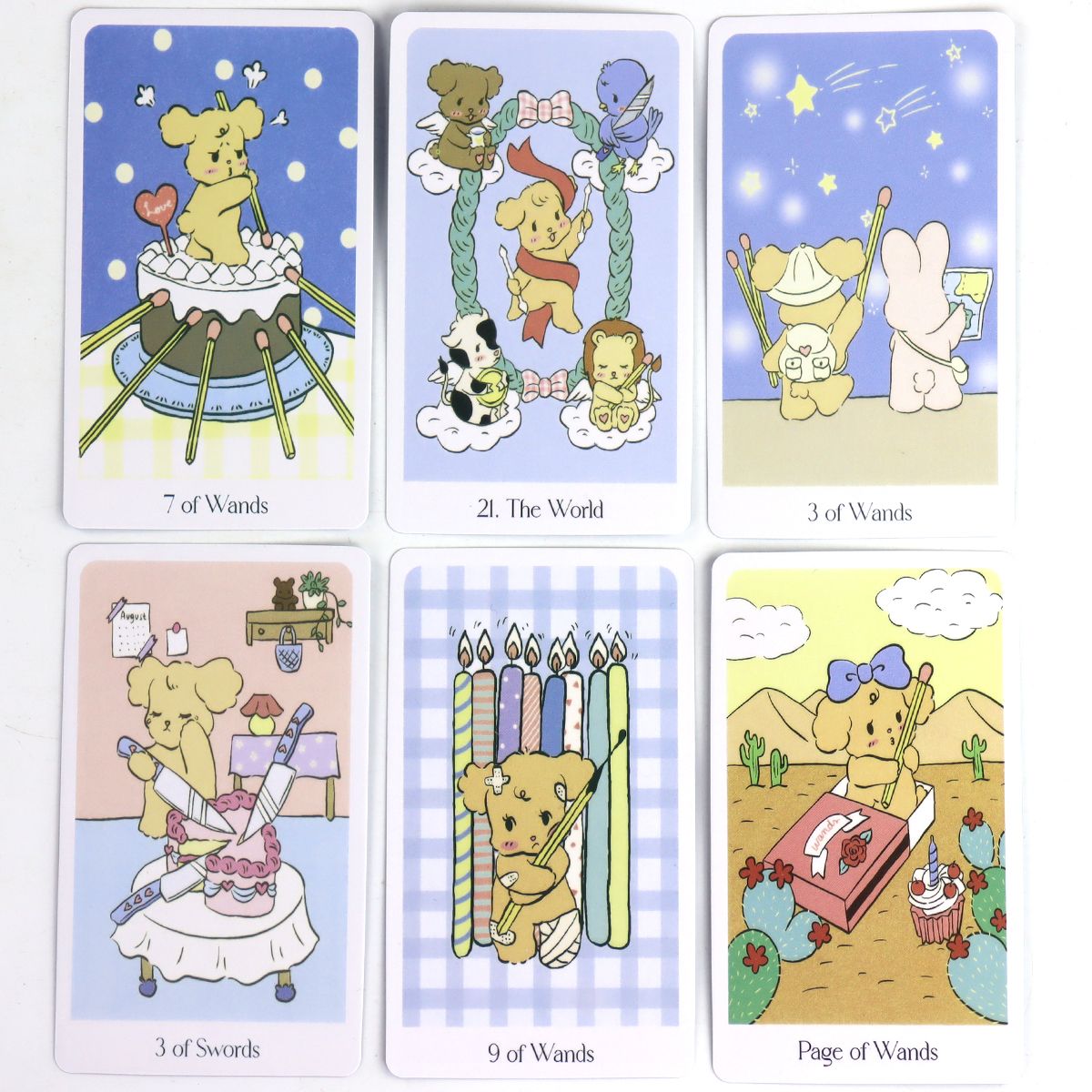 Chou Chou Tarot 丑丑熊塔卡牌 78张维特系卡牌桌游 10.3×6cm
