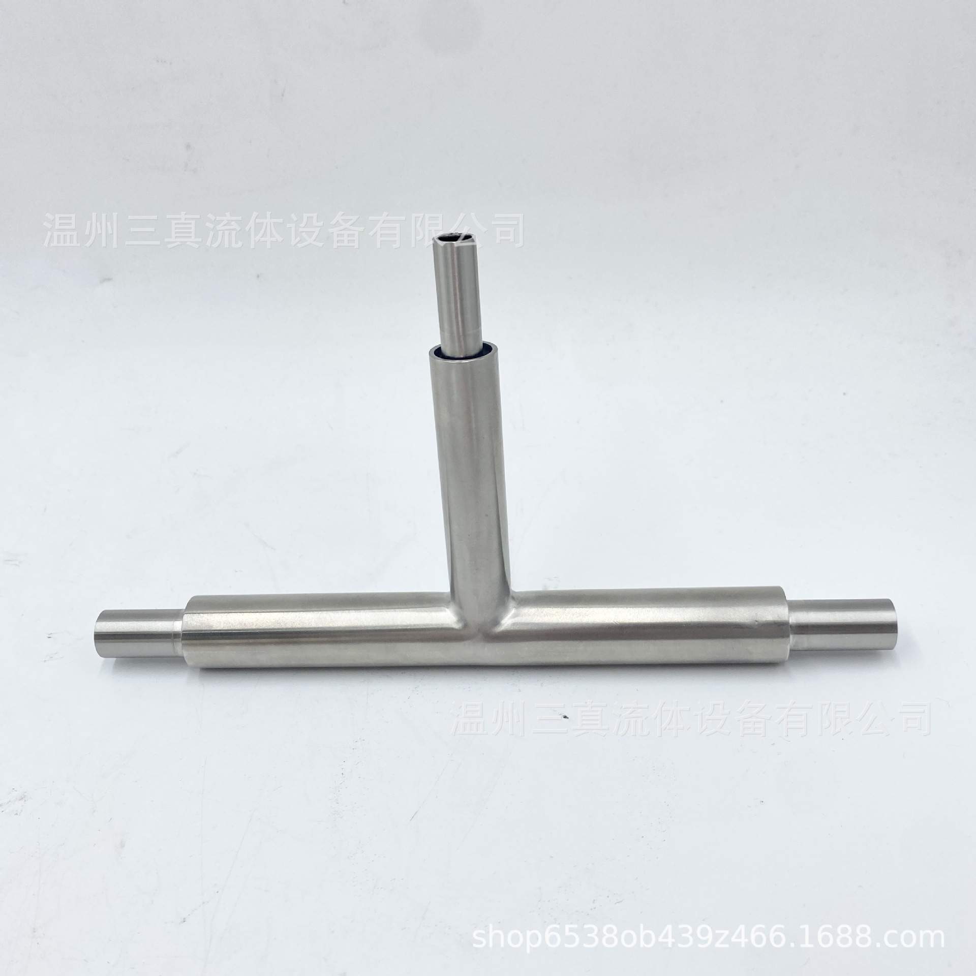 不锈钢EP双套管 双套三通弯头 电解抛光EP级 1/4 英寸/长度定 制