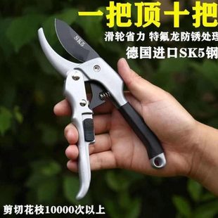 枝木果树修刀剪工具花钢剪德国进口修枝剪粗滑轮园林嫁接省力园艺