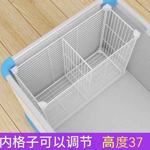 冰柜割网分隔板冷冻加密网冰箱篮子筐隔板底冰柜内置物带分格台阶