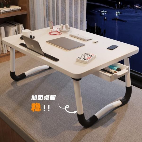书桌上支架飘窗桌学生宿舍懒人卧室笔记本电脑桌膝床上桌可折叠桌