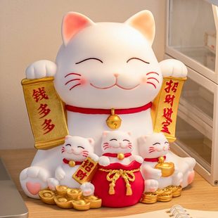储硬币年2024大号男钱存钱罐多多钱箱钱取女孩儿童可招财猫 新款
