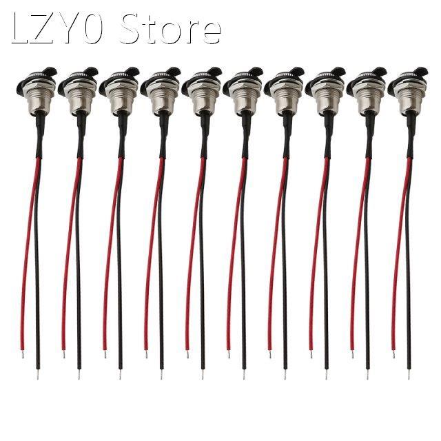10Pcs DC-099 2.1x5.5mm DC Power Socket Female Jack Panel Mou