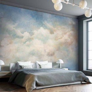 意大利wallpeper口定制壁画ATENE天空云朵复古简约现代卧室背景墙