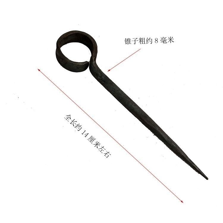 高锰钢尖头钢锥老式剥玉米皮工具坚硬耐磨手工剥离苞米外皮实用锥