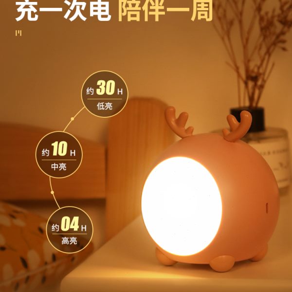 小夜灯婴儿喂奶护眼插充电式宝宝触摸拍拍卧室床头月子睡眠小台灯