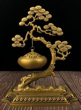 一件起批仿古铜吊炉松树吊炉博山炉 家居装饰创意礼品工艺品摆件