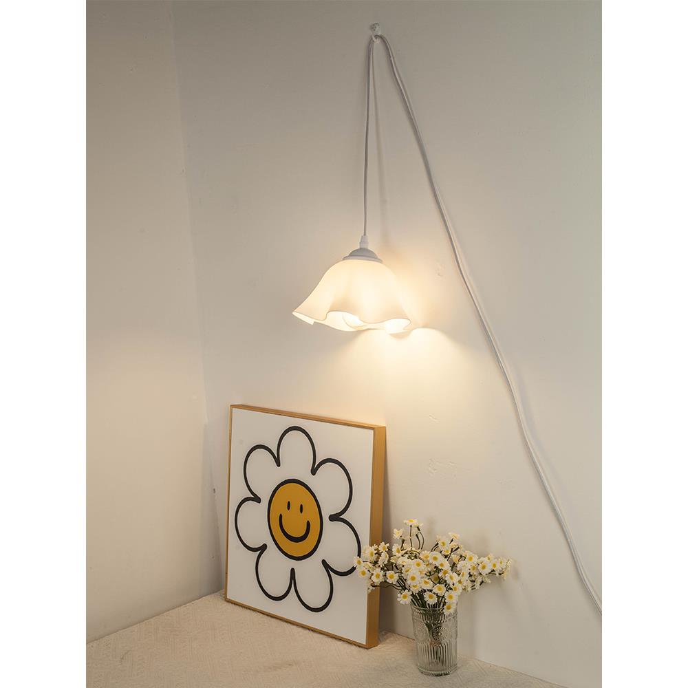 灯心用灯花朵插宿电床上悬挂舍头夜灯灯6782吊挂灯小上寝室铺灯学