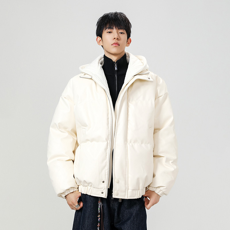 STA新款冬季pu皮加厚保暖棉衣